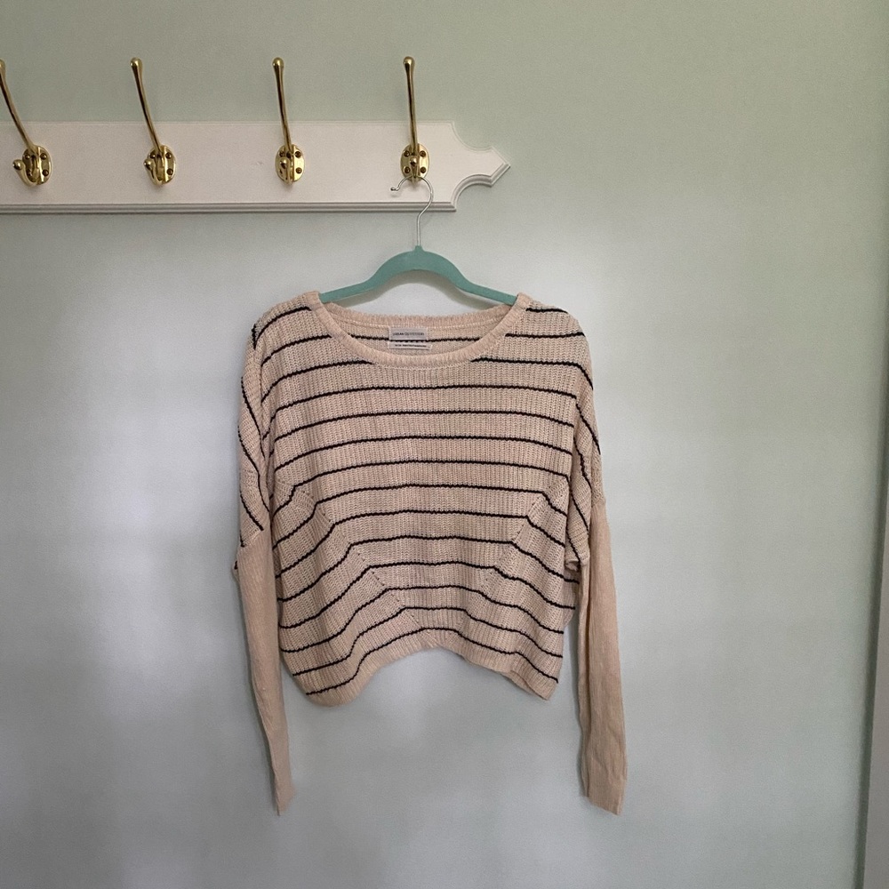 Urban Outfitters black and beige striped sweater